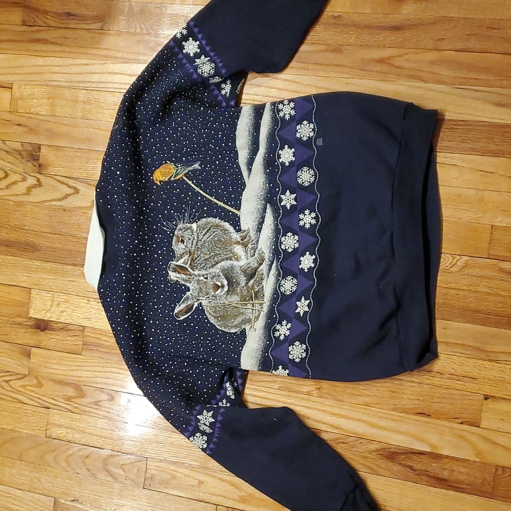 Vintage bunny goldfinch sweatshirt